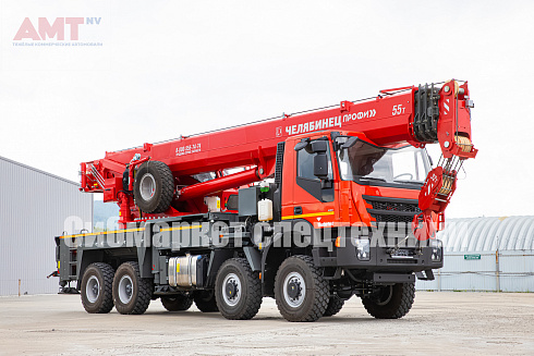 Автокран «Челябинец» на шасси AMT N.V. 7329 (8x8) 480 л.с.