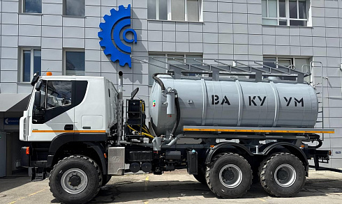 Автоцистерна вакуумная на шасси AMT N.V (6x6) 480 л.с. шины 425/85R21 / МВ-15 