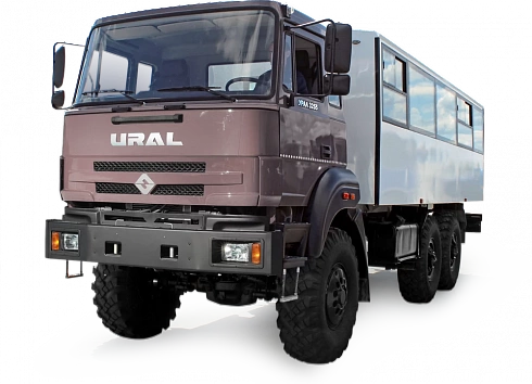 Вахтовый автобус Урал-М 3255-3013-79 6x6, 256 л.с, 22 мест