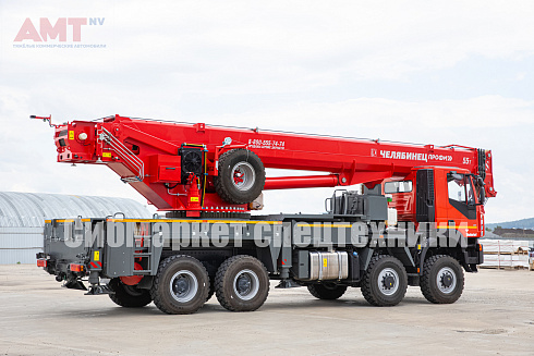 Автокран «Челябинец» на шасси AMT N.V. 7329 (8x8) 480 л.с.